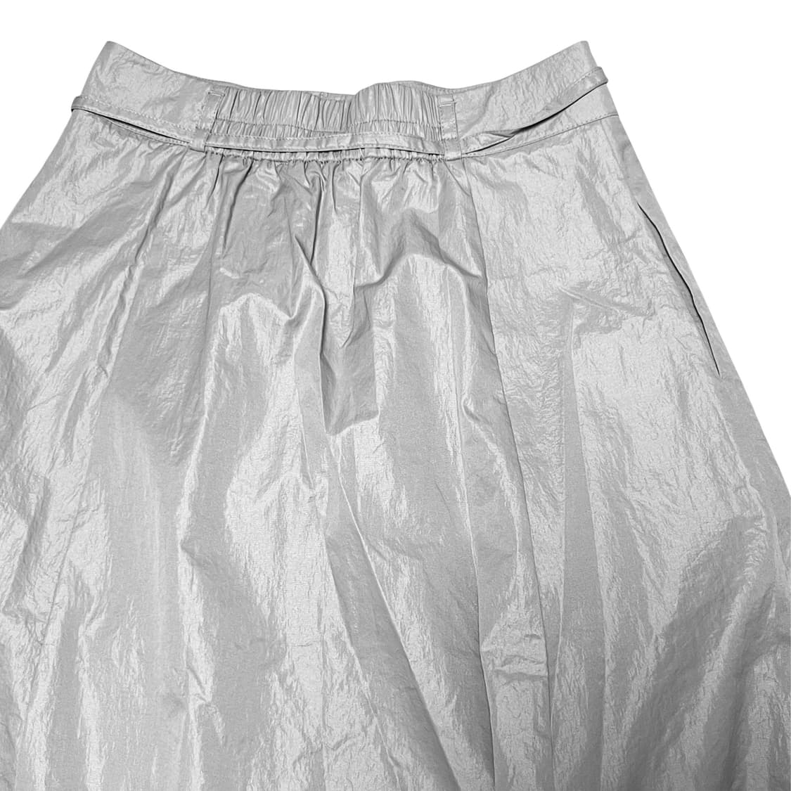 Acoc, Tuck String Skirt_Gray 상품이미지5