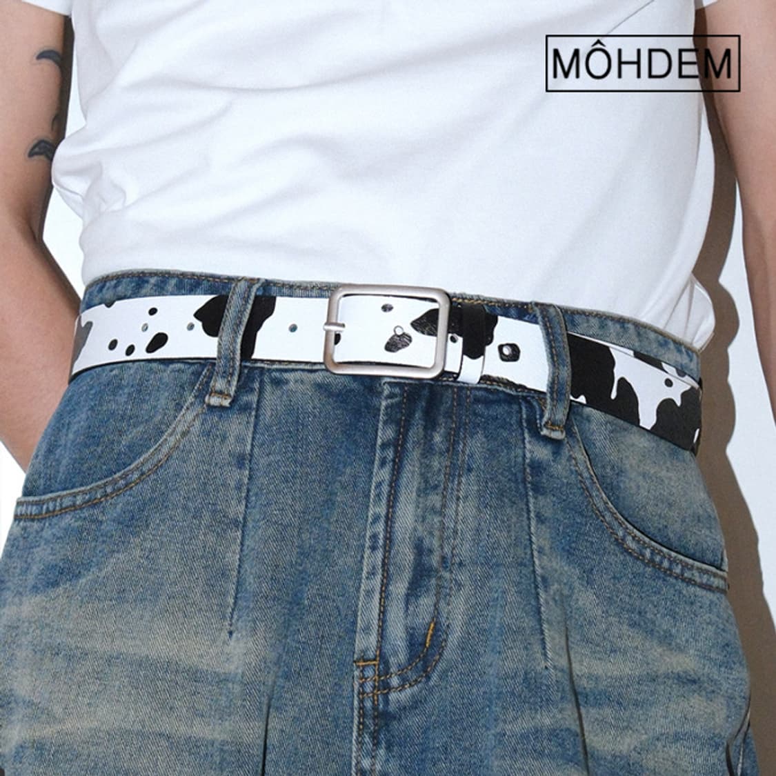 [Unisex] 애니멀 패턴 송치털 벨트 상품이미지1
