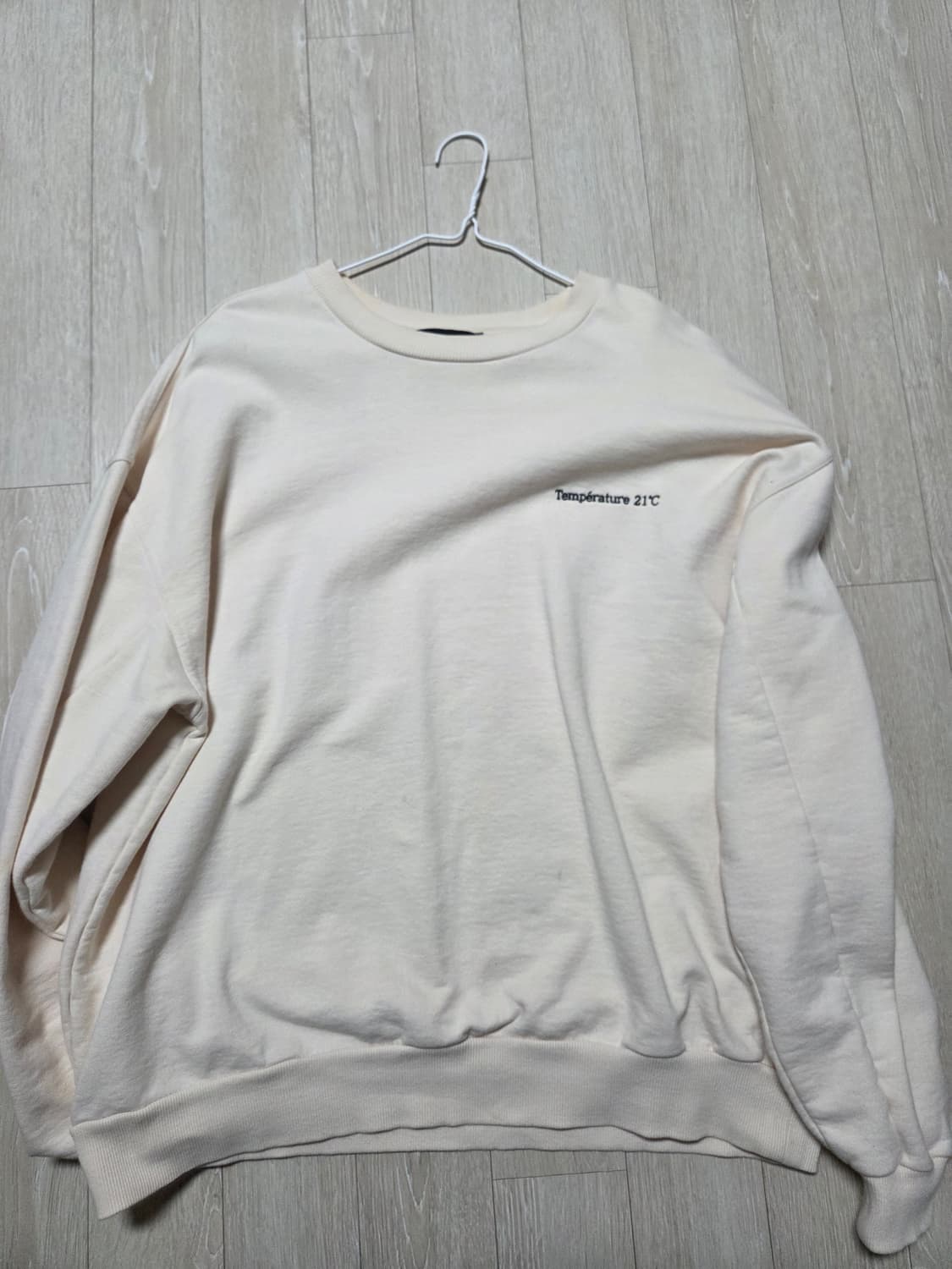 오버사이즈 유니폼 스웻셔츠 (오트밀) 상품이미지1