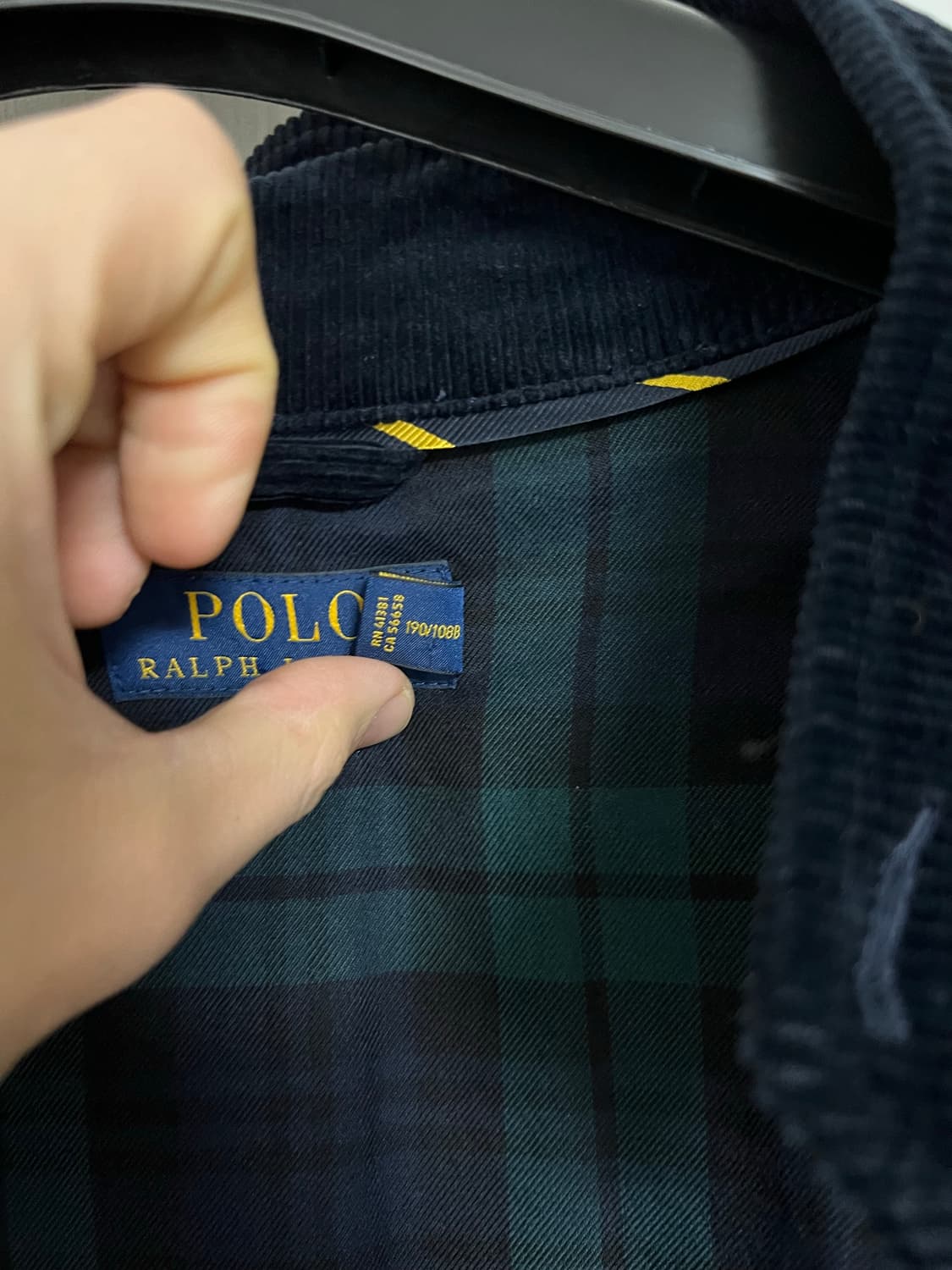 폴로 코듀로이 바라쿠타 네이비 2XL XXL 상품이미지4