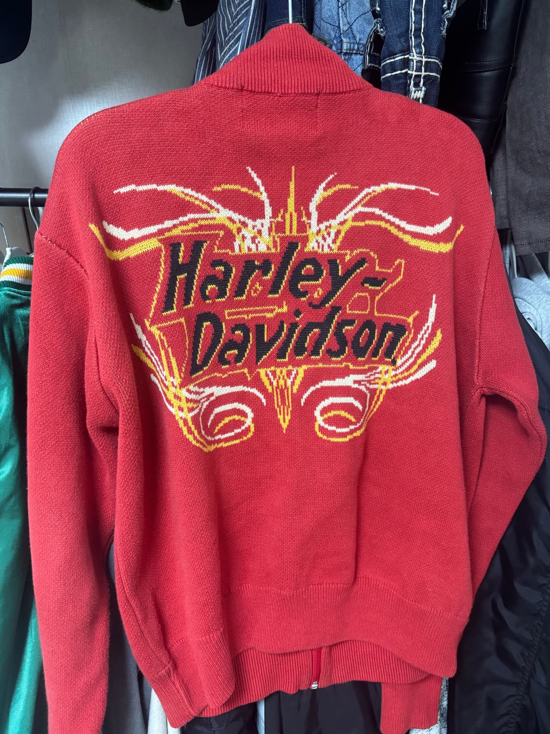 할리데이비슨 니트 집업 상품이미지2