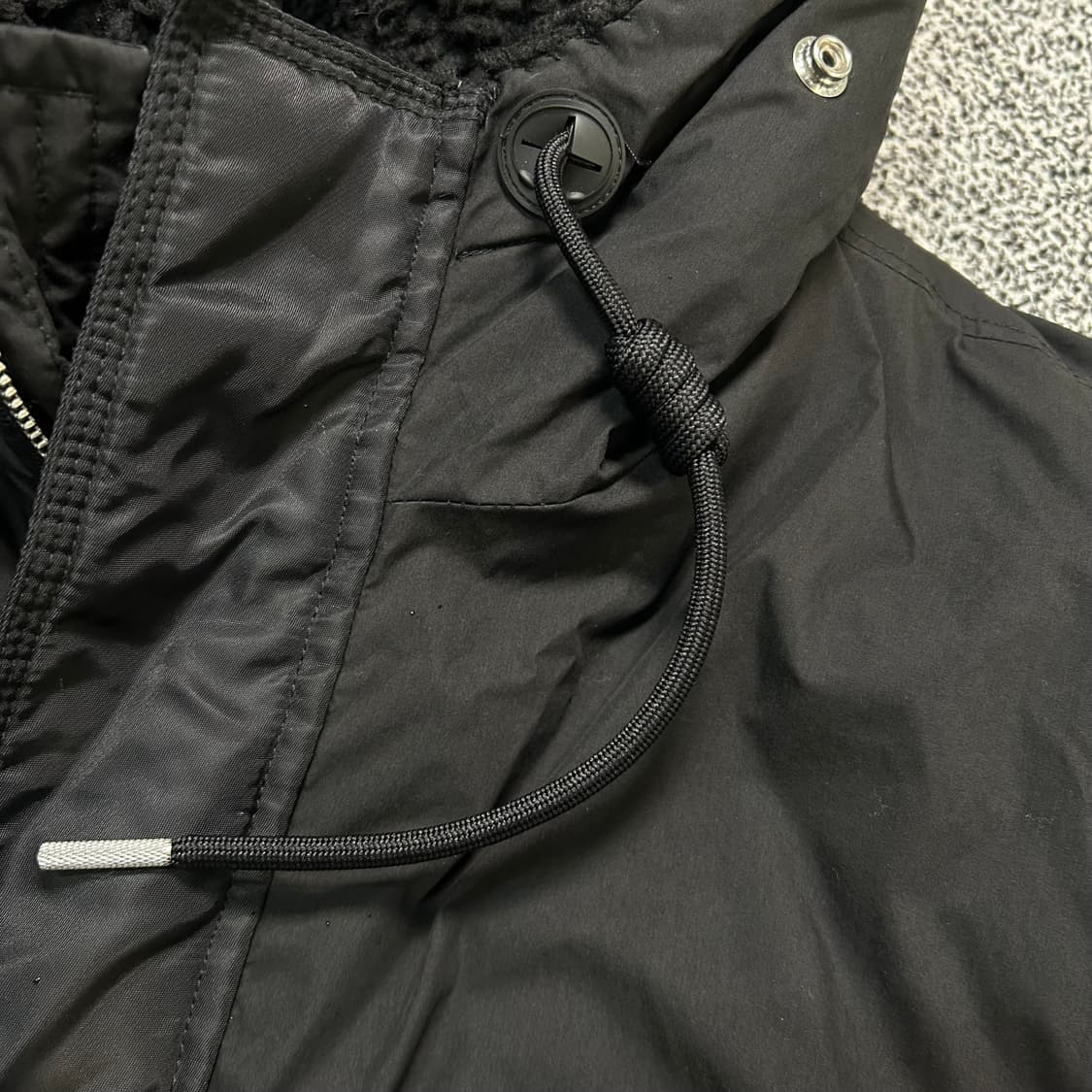 디젤 블랙 후드 파카 자켓 상품이미지5