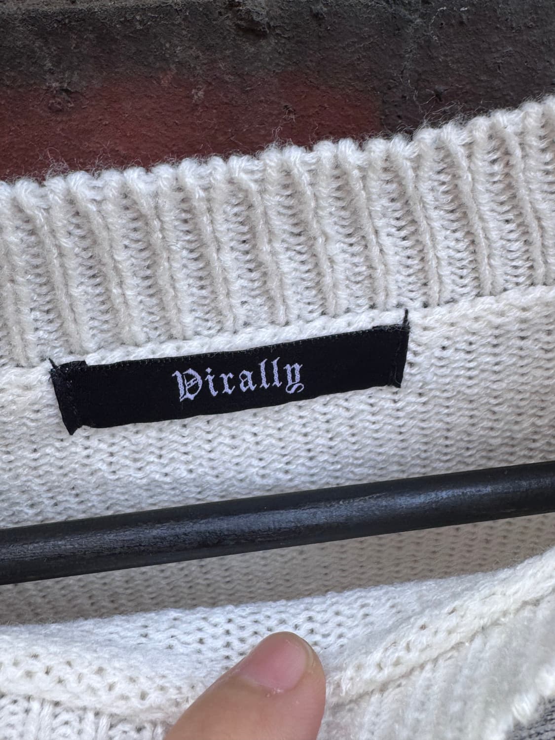 Dirally 본 그런지 니트  상품이미지4