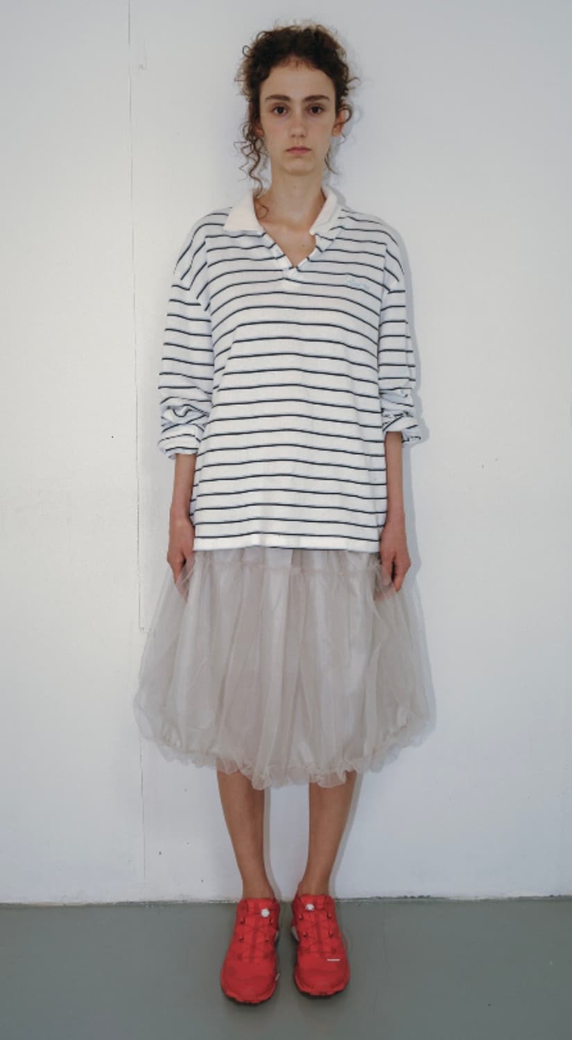 Ribbonbit striped pk shirt(skyblue) 상품이미지1