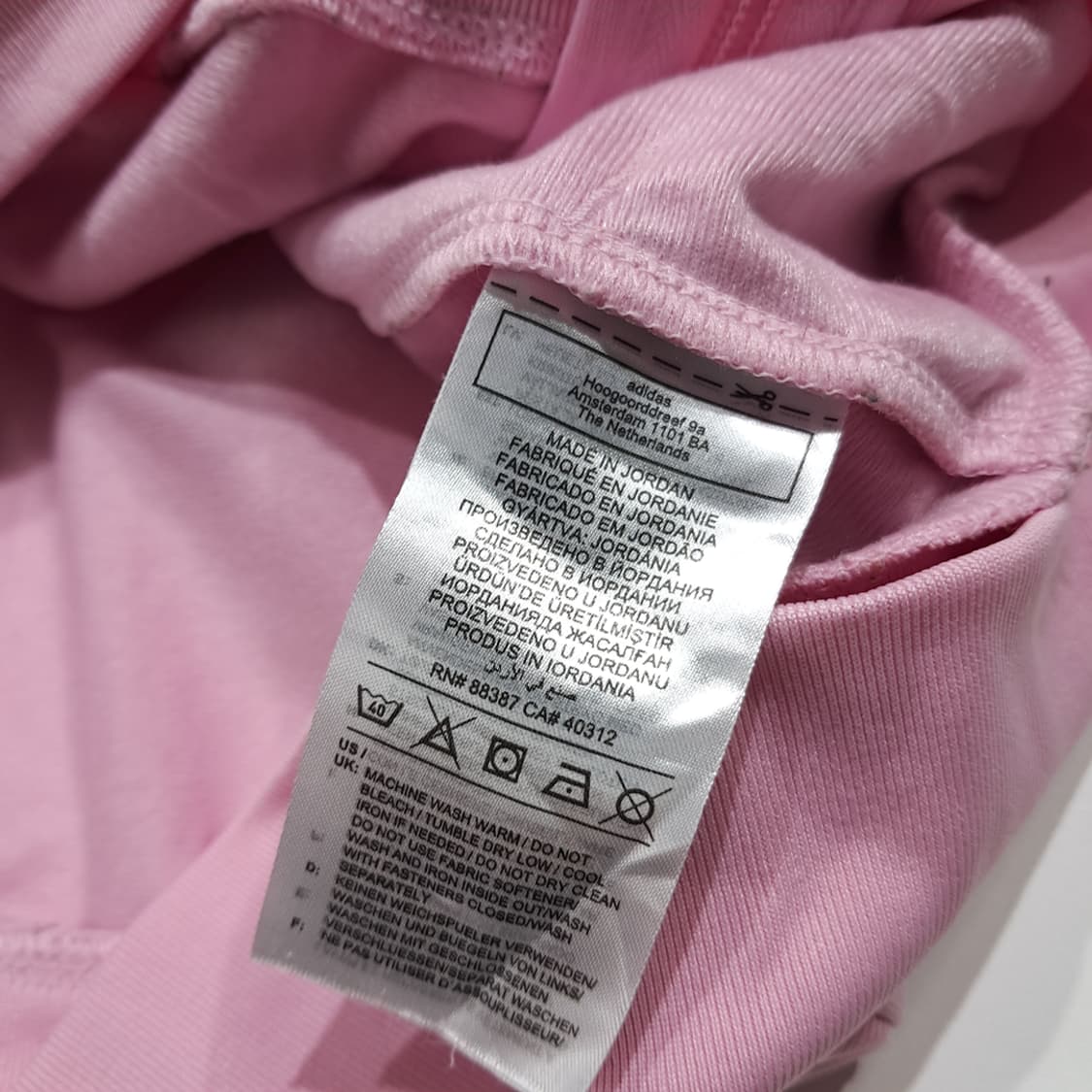 CL974 XL 아디다스 베이비핑크 집업 트랙자켓 상품이미지5