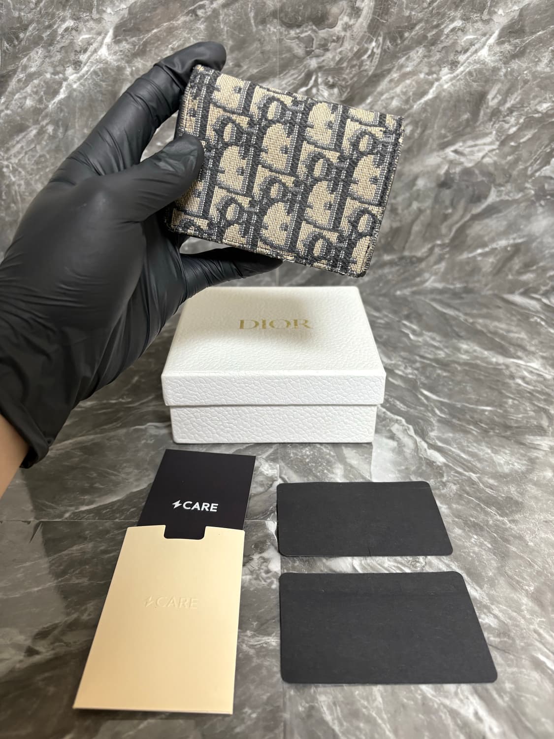 디올 오블리크 자카드 비즈니스 카드지갑 상품이미지2