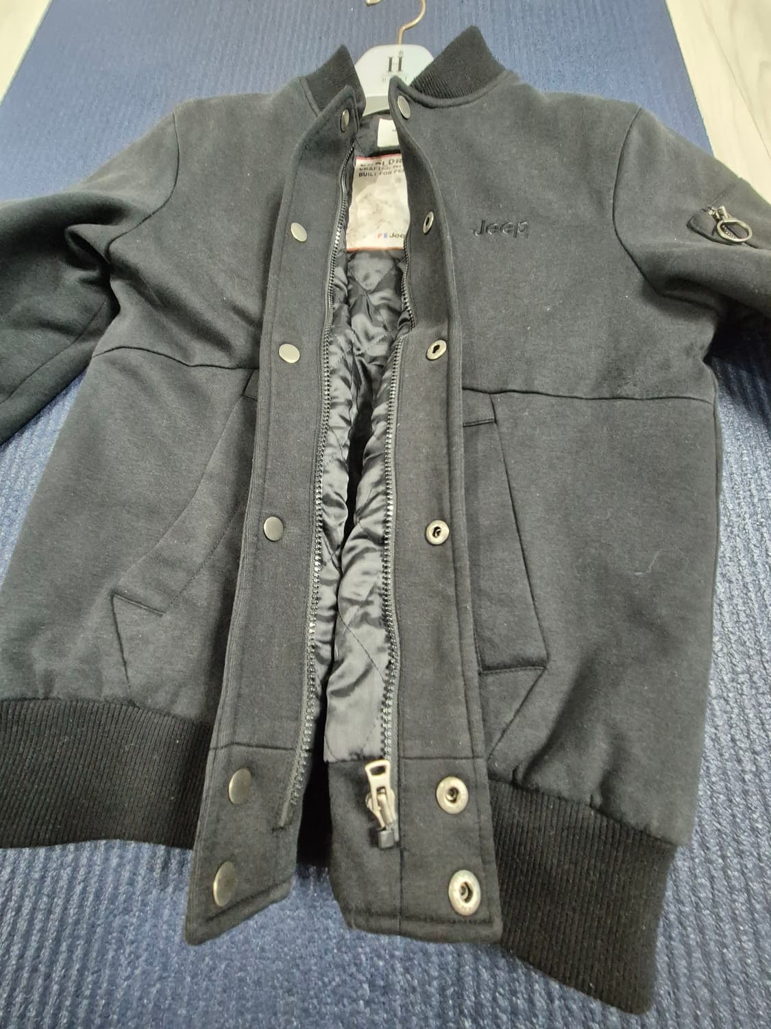 JEEP 항공점퍼 100 블랙 상품이미지9