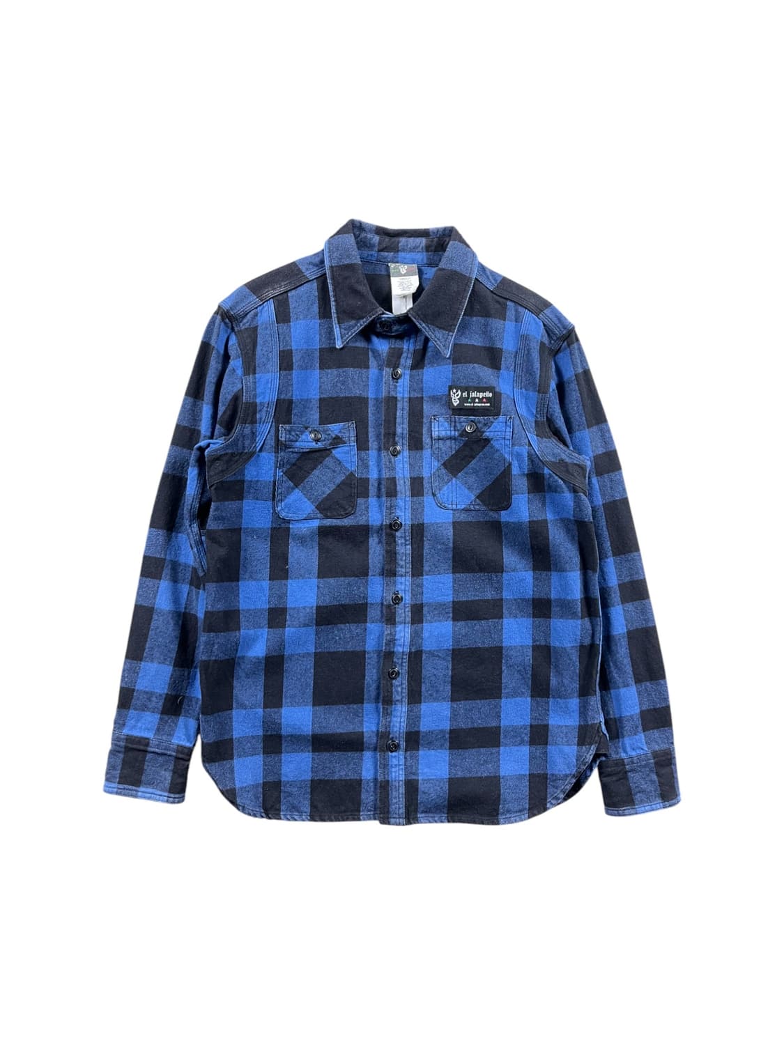 Vintage 블루 체크 셔츠  상품이미지1