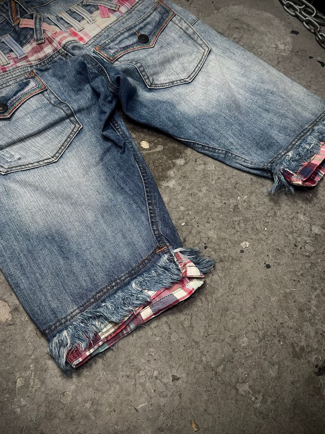 Double Belt Denim Shorts 상품이미지10