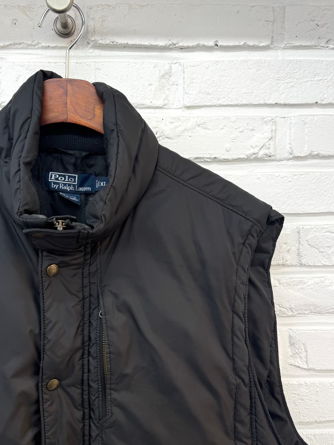 폴로 블랙 투웨이 패딩조끼 상품이미지5
