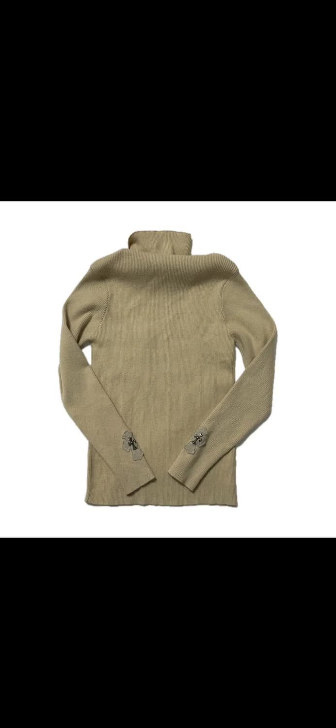 T125 빈티지 JPN 베이지 골지 폴라 니트 (W) 상품이미지3