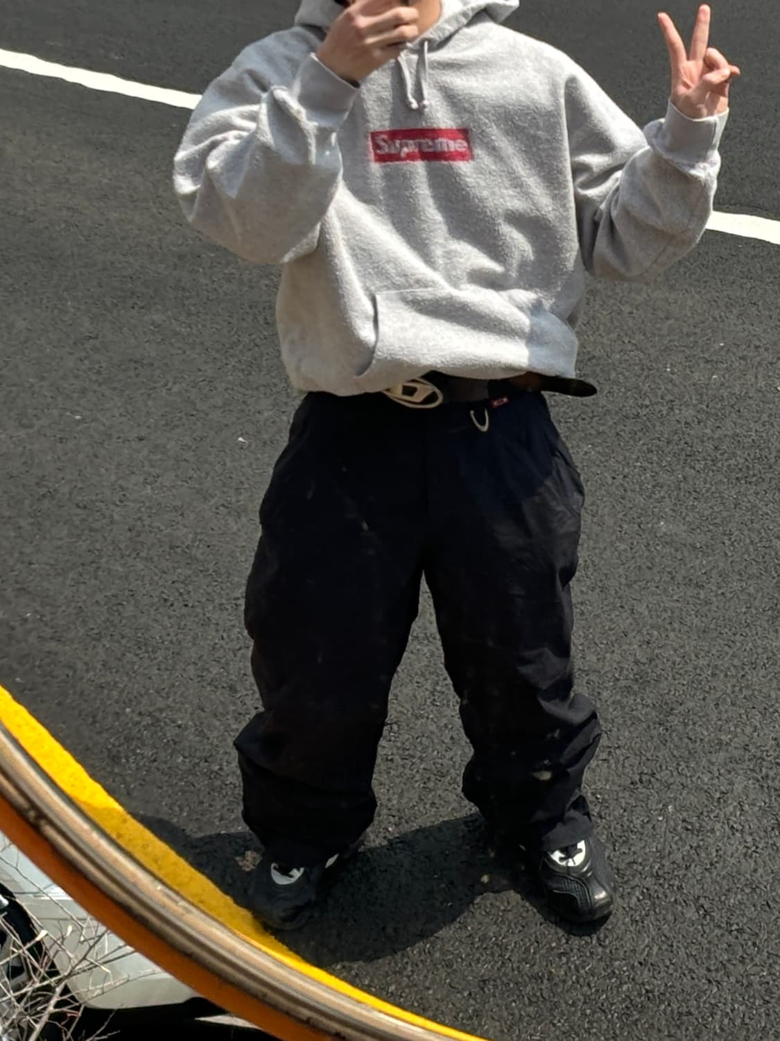 슈프림 인사이드아웃 박스로고 후드티 상품이미지1