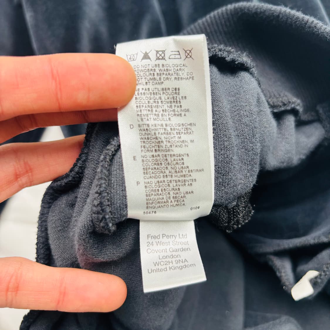 프레드 페리 네이비 밸루어 트랙탑 자켓 XS 상품이미지9