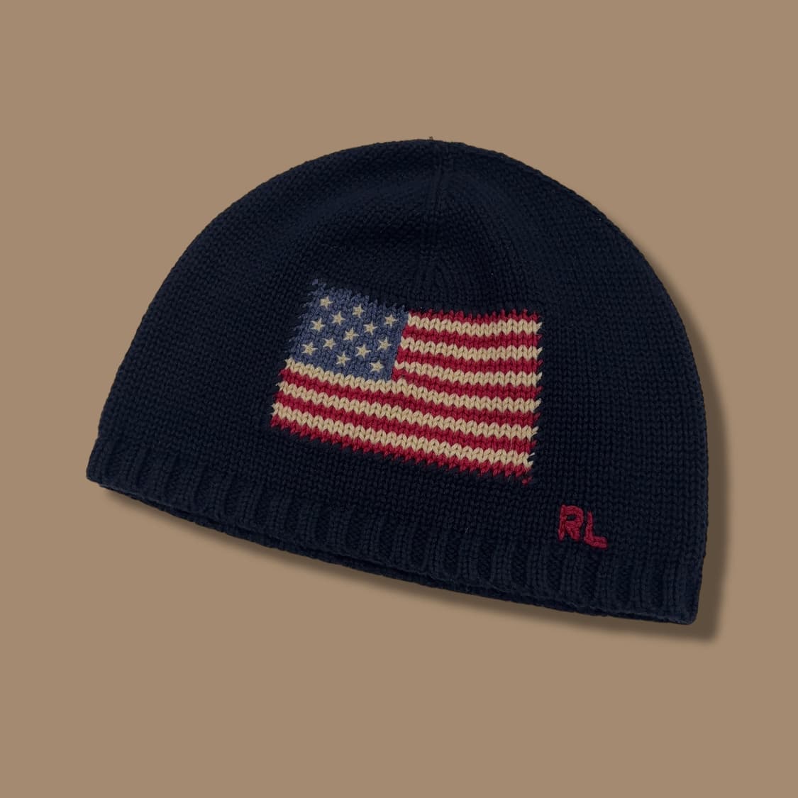 American flag navy cotton short beanie  상품이미지1