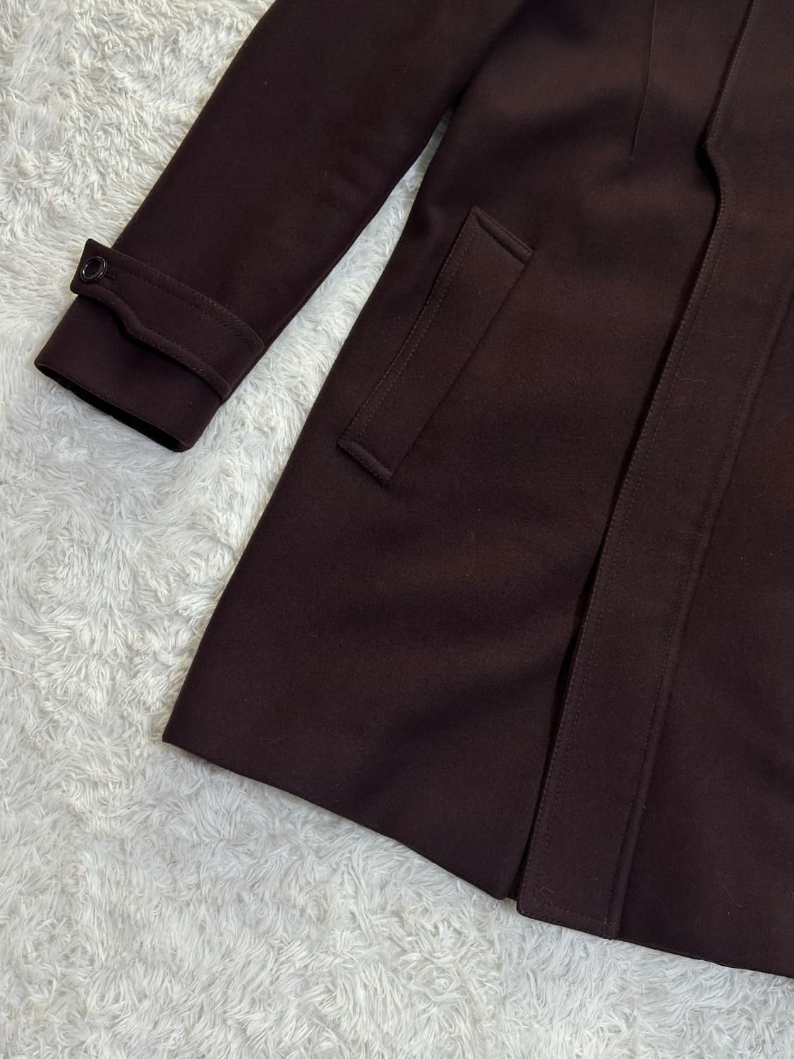 우영미 후드 모직 코트 105 상품이미지2