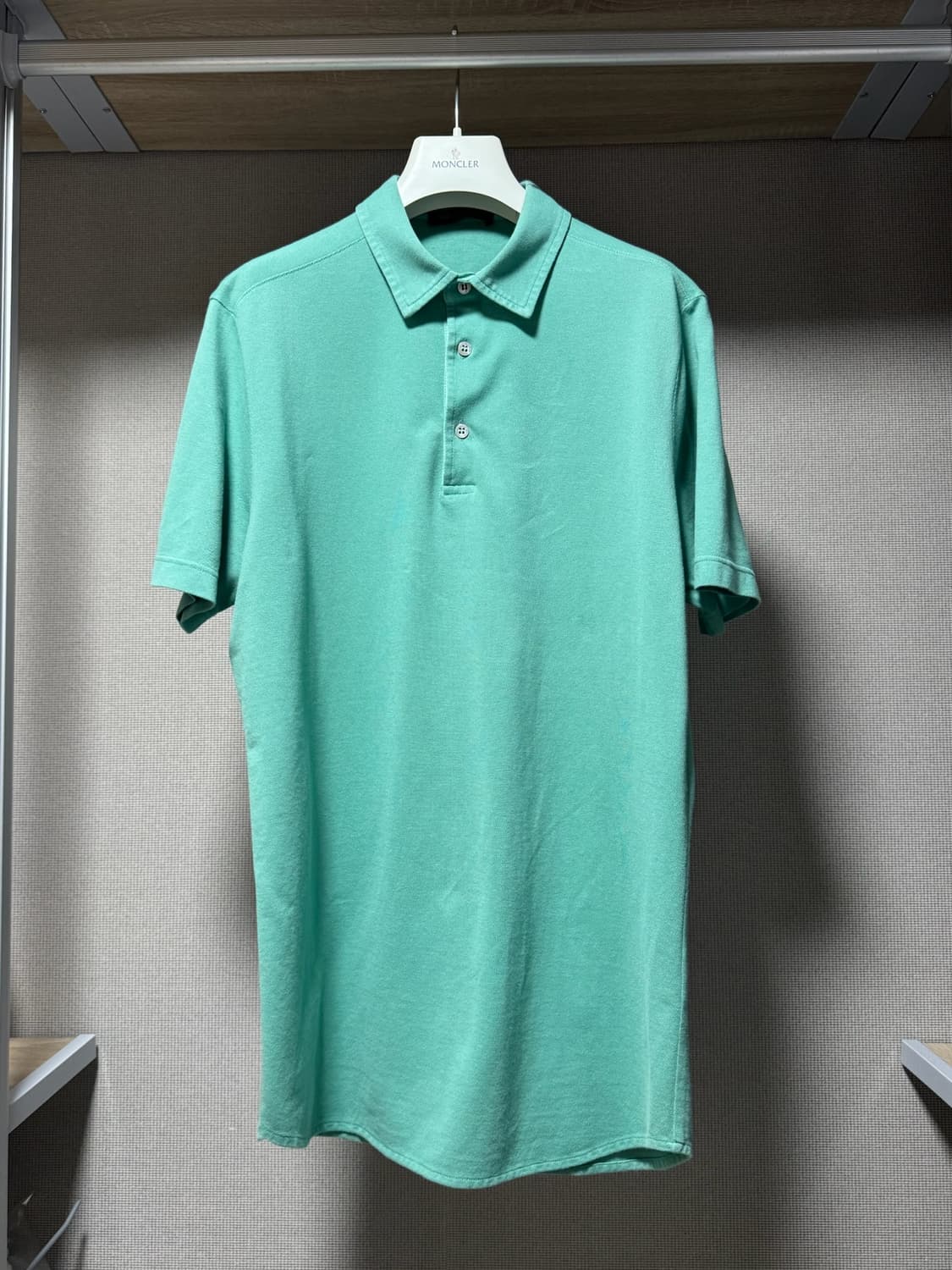 로로피아나 코튼 반팔 카라티셔츠 민트 L 상품이미지1