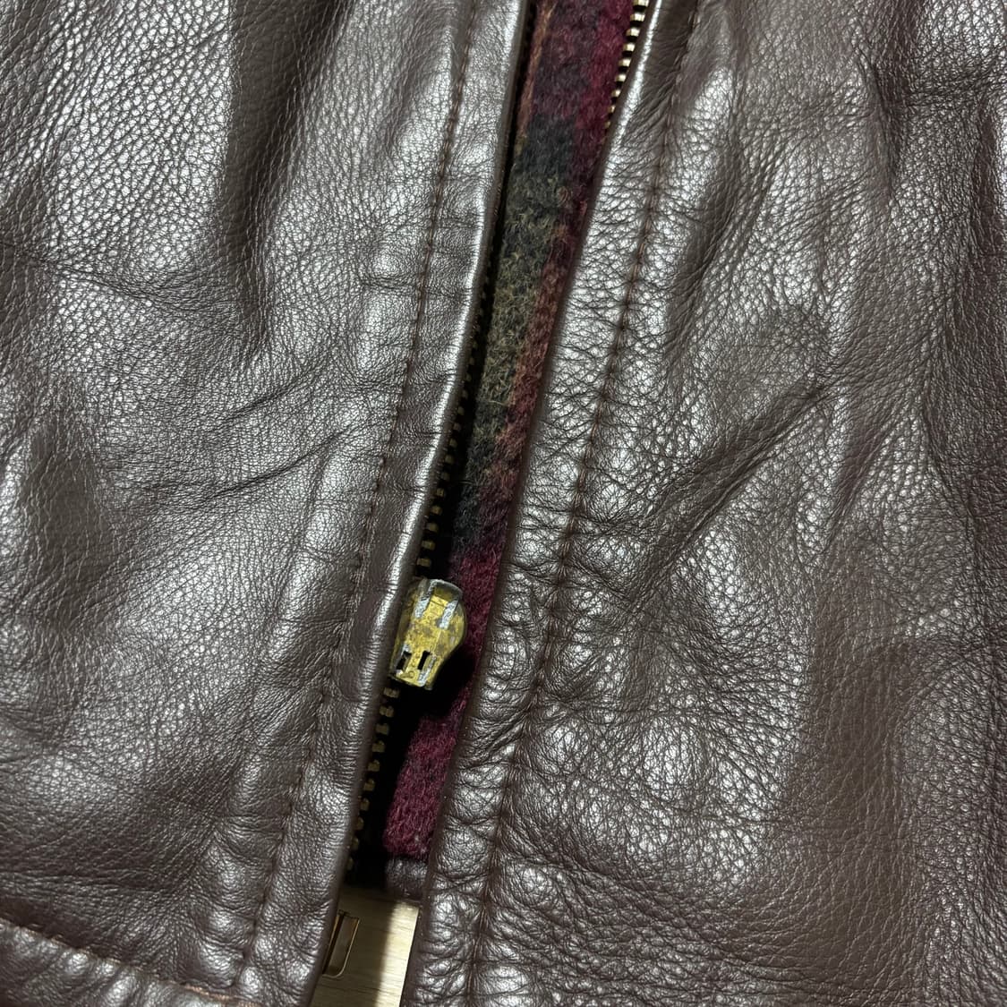 Schott Leather Jacket USA Brown  상품이미지5