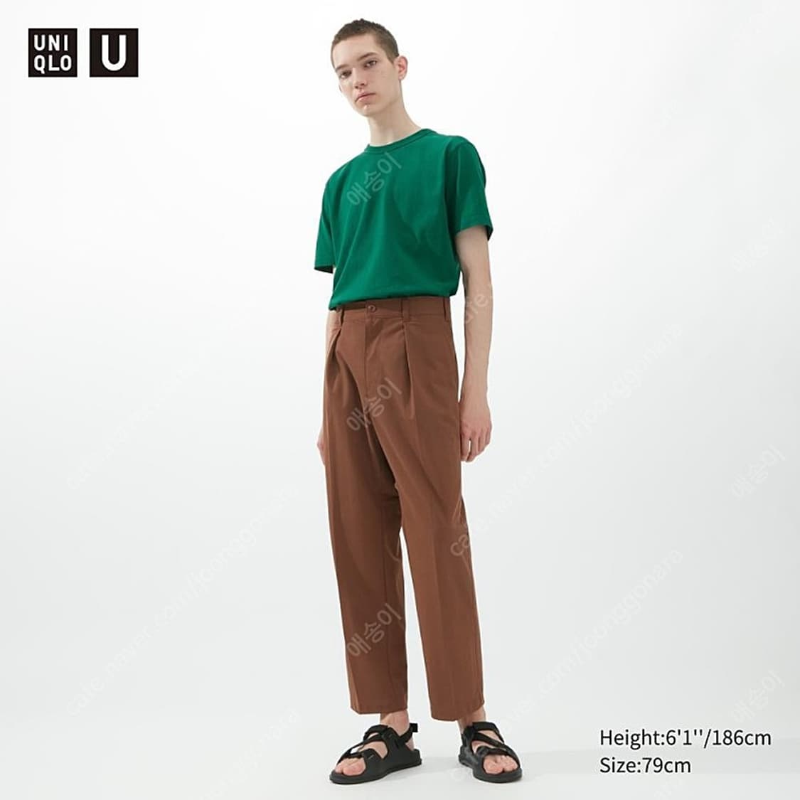 유니클로U 와이드핏턱 저지팬츠 상품이미지1