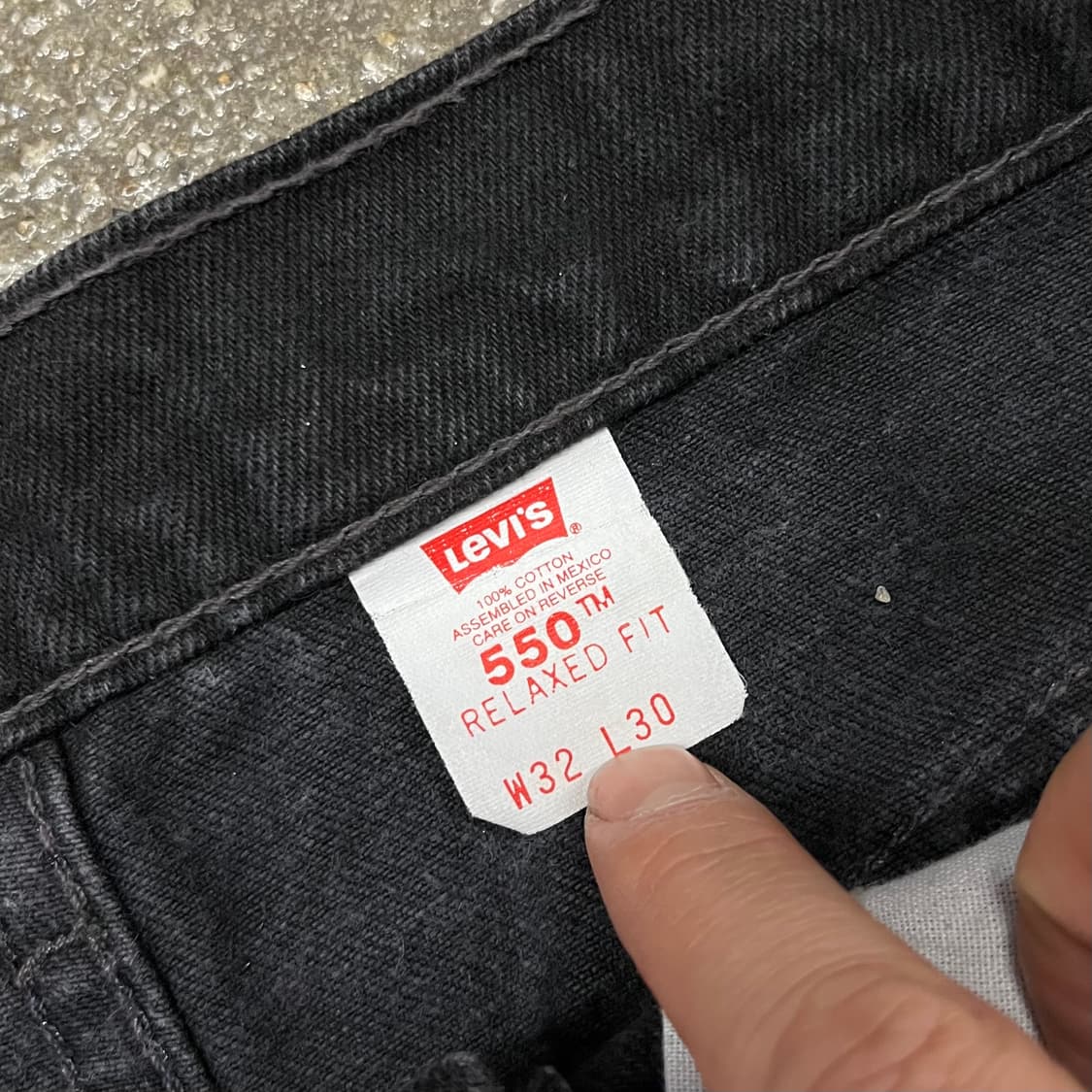 90s 리바이스550 블랙진 (31“) 상품이미지6