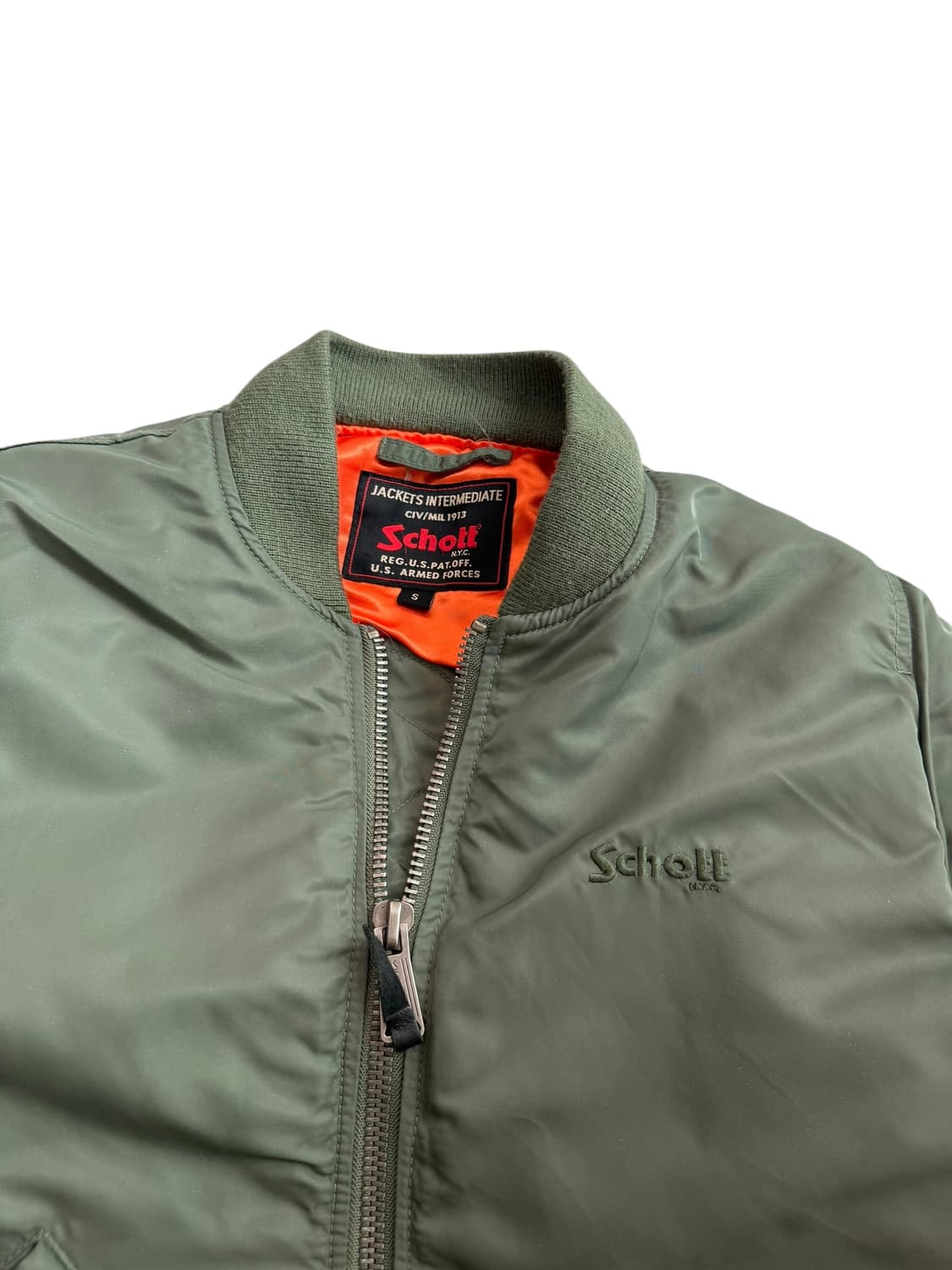 Schott 쇼트 ma-1 카키 항공점퍼 상품이미지7