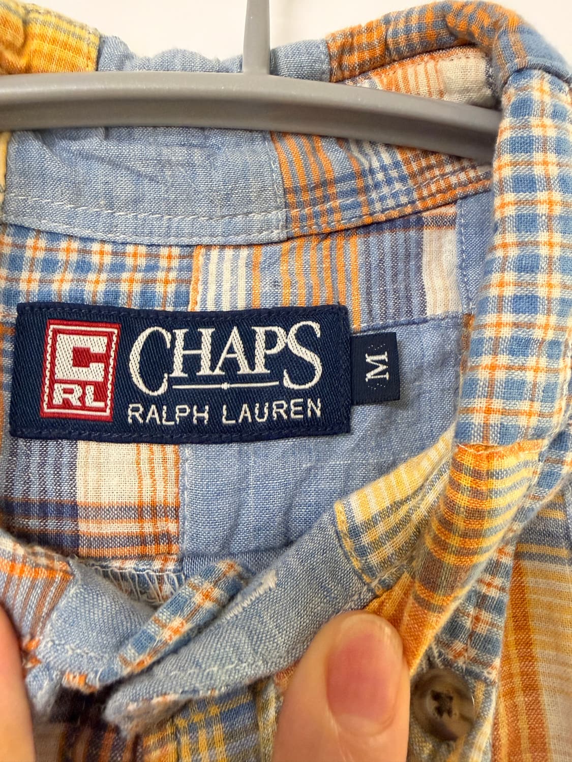 CHAPS 랄프로렌 패치워크 반팔 셔츠 팝니다! 상품이미지2