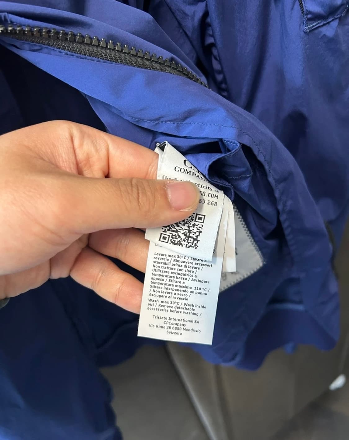 cp컴퍼니 렌즈 나일론 자켓 블루 상품이미지3