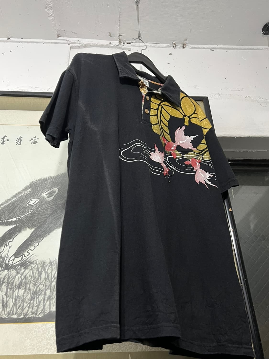 Japanese Vintage Glitter Polo T-shirts 상품이미지4