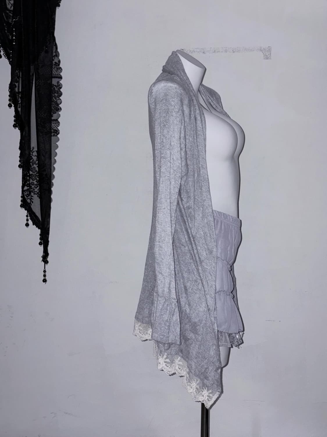 퍼플&그레이 몽환적인 페어리 코디세트 (프릴 레이스 뮤트 공겜여주) 상품이미지8