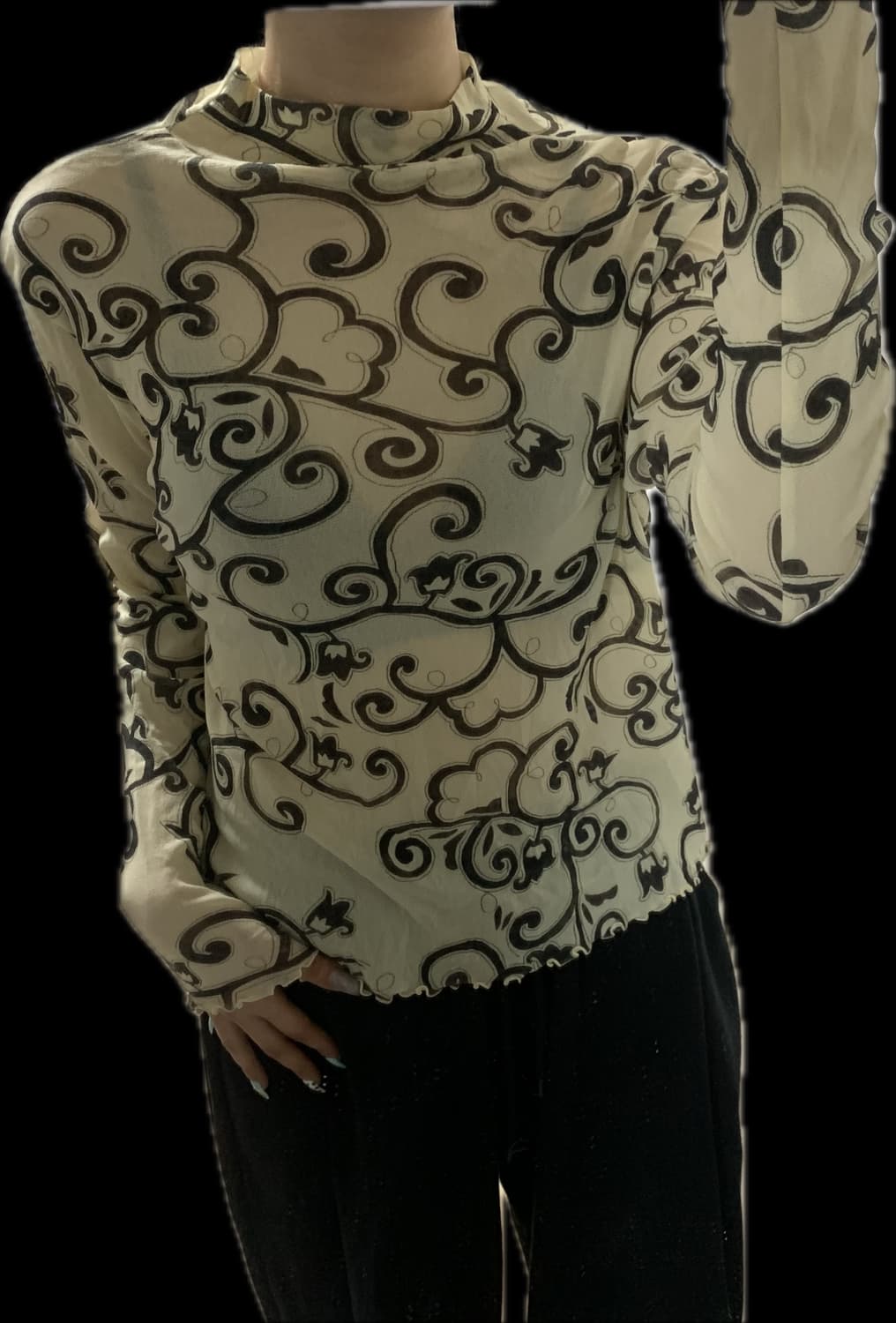 대장템! 보헤미안 오리엔탈 메쉬티셔츠 상품이미지3