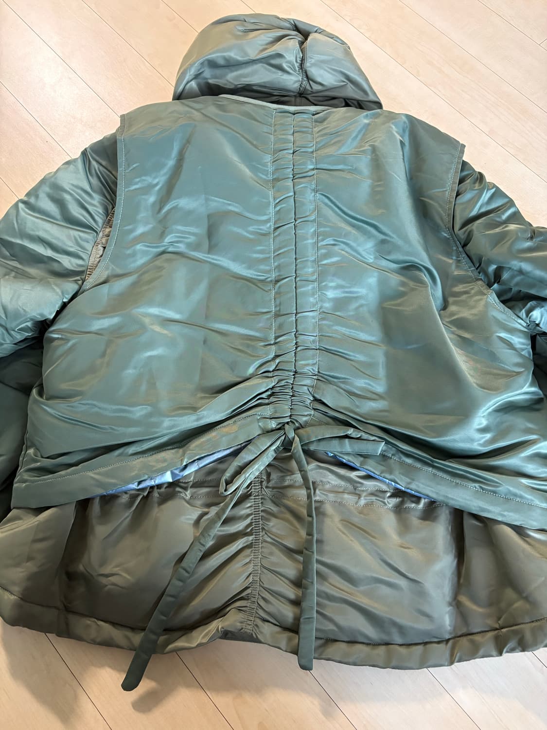 앤더슨벨 헤이든 베스트 레이어드 패디드 자켓 패딩 점퍼 카키 LXL 상품이미지7