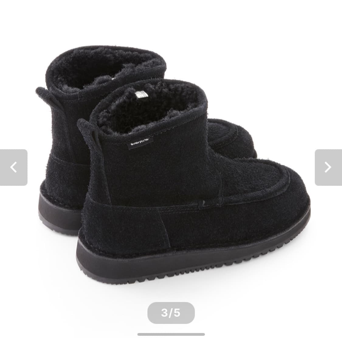 everyone 에브리원 스웨이드 보트 부츠 블랙 상품이미지2