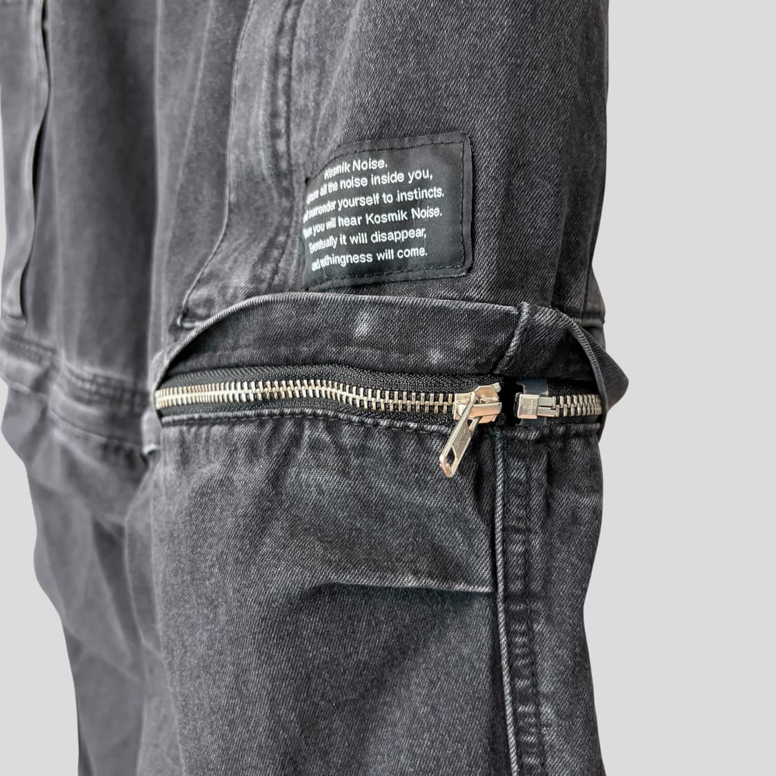 (L)GU 지유 언더커버 데님 컨버터블 와이드 카고 팬츠 상품이미지5