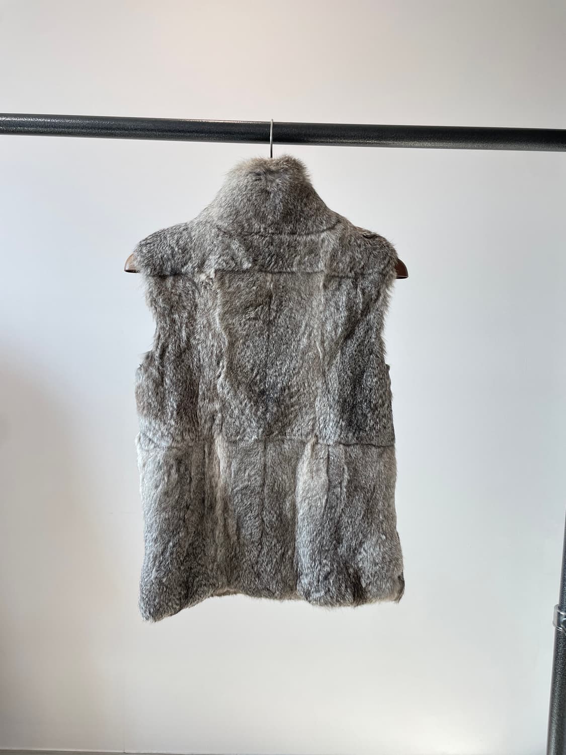 system 시스템의 토끼털 퍼 베스트 상품이미지3