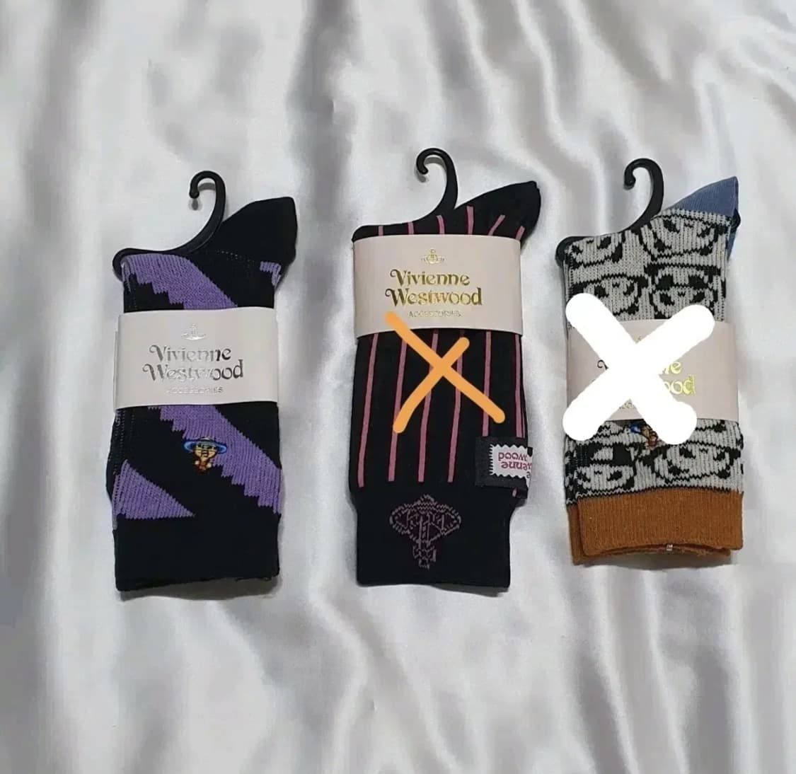 블루 브라운 그레이 블랙 제비체크 호피 레오파드 비비안웨스트우드 양말 상품이미지1