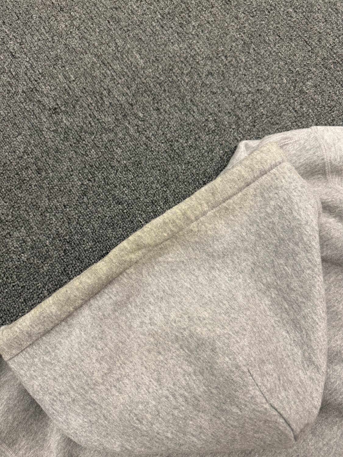 XL)베이프 빈티지 해피뉴이어 그레이 기모 후드티 상품이미지6