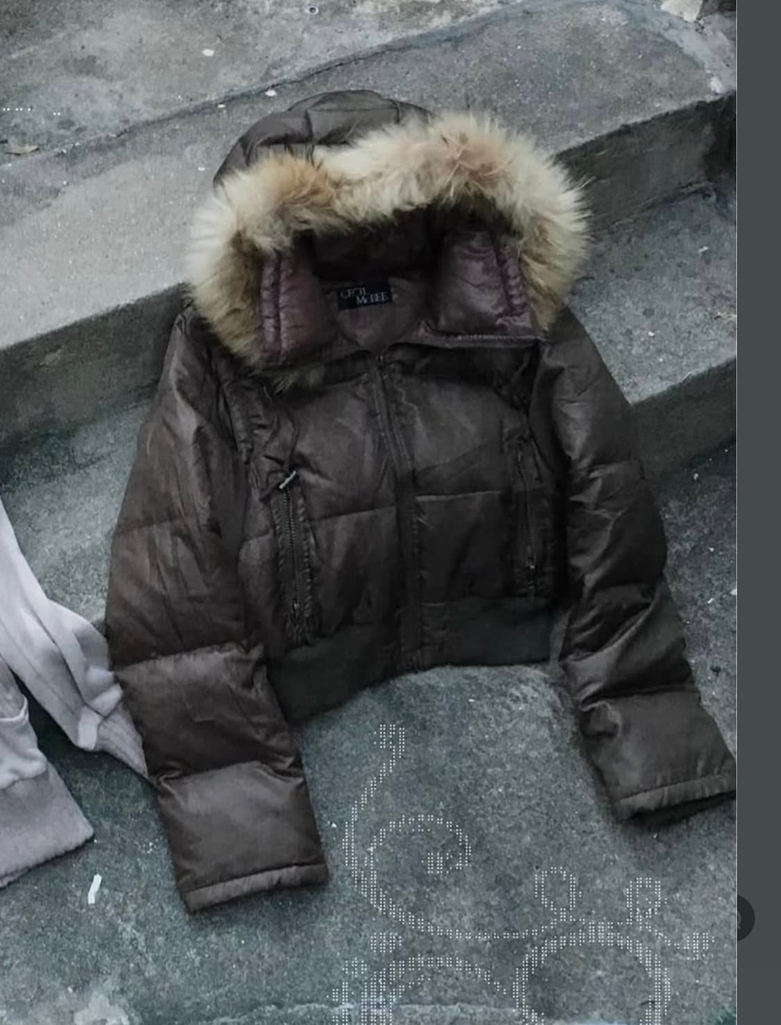 세실맥비 패딩 카키브라운 레이어룸 빈티지 패쪼 패당조끼 상품이미지4