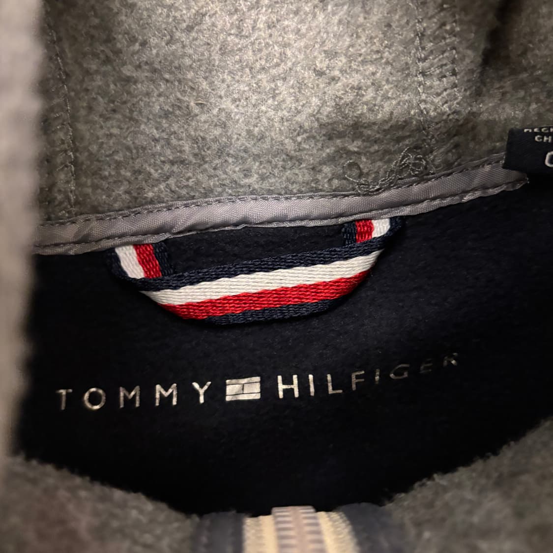 타미 힐피거 투톤 사이드라인 플리스 후드 집업 상품이미지3