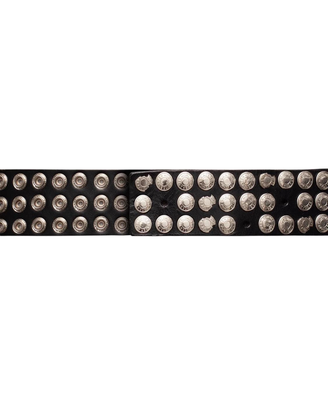 racer worldwide black button belt 상품이미지5
