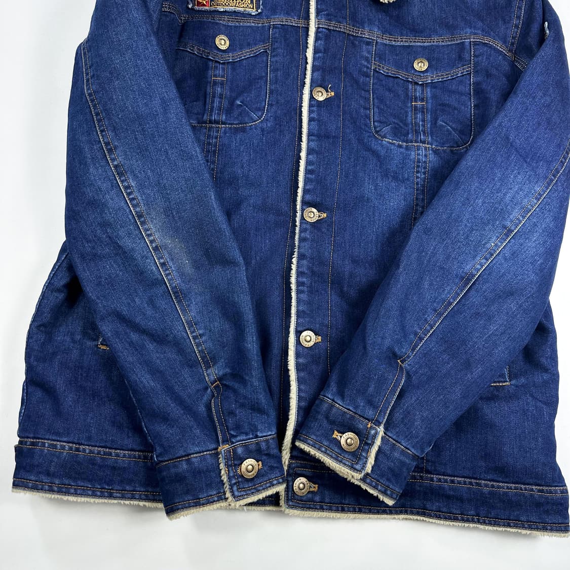 VTG 빈티지 양털 트러커 데님자켓 (XXL) 상품이미지5