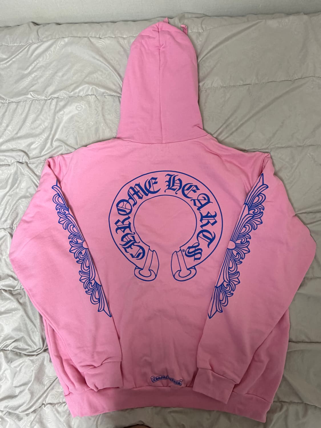 크롬하츠 핑크 블루 홀스슈 후드티 상품이미지2