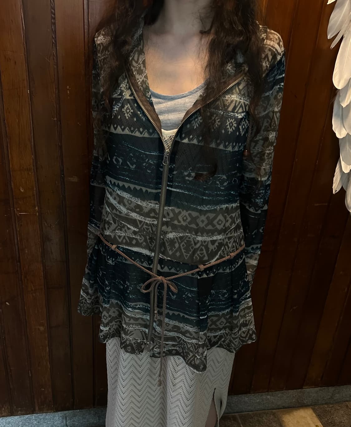 205 zero bohemian hood zip-up 상품이미지1