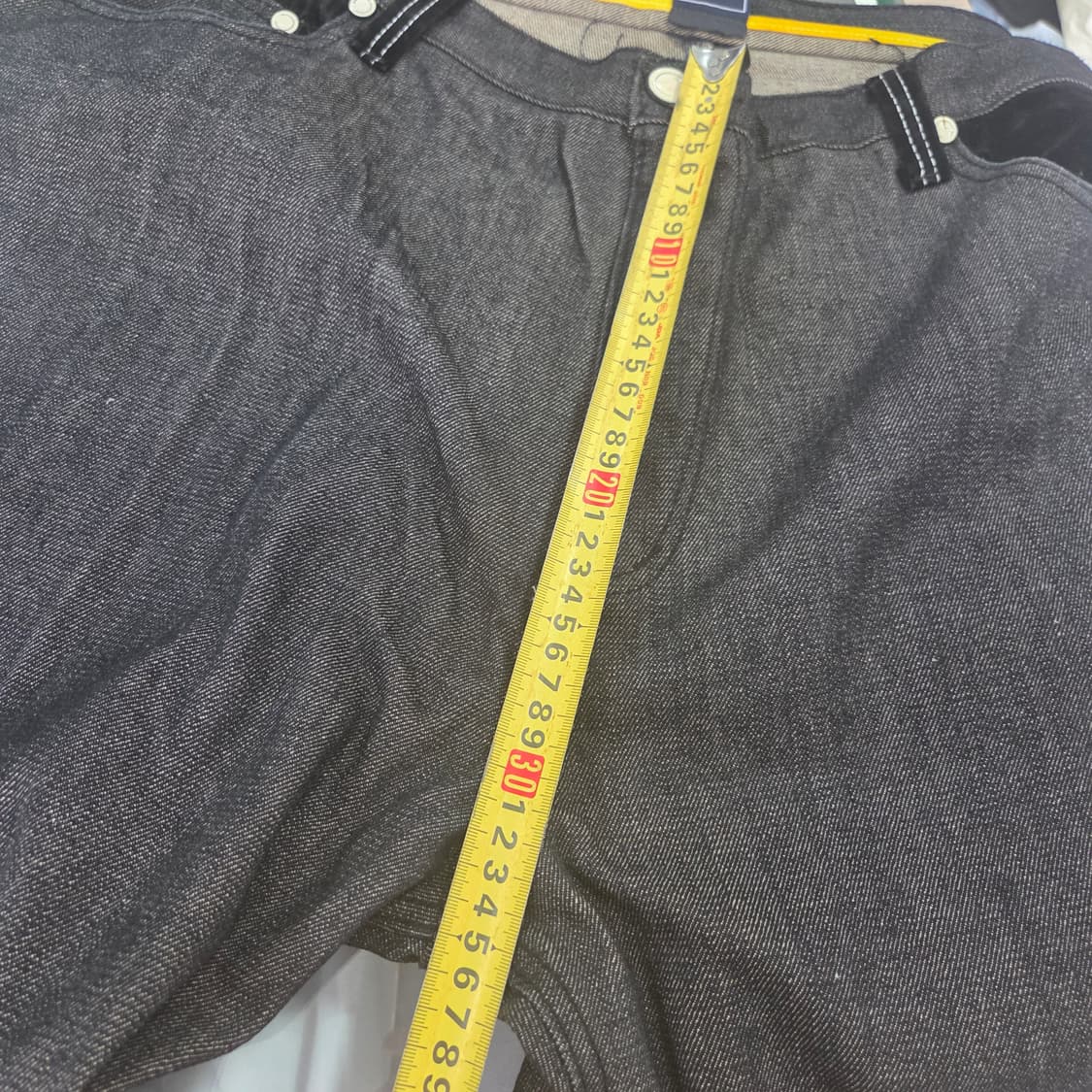 [COOGI] 쿠지 블랙 와이드 데님팬츠 40 상품이미지7