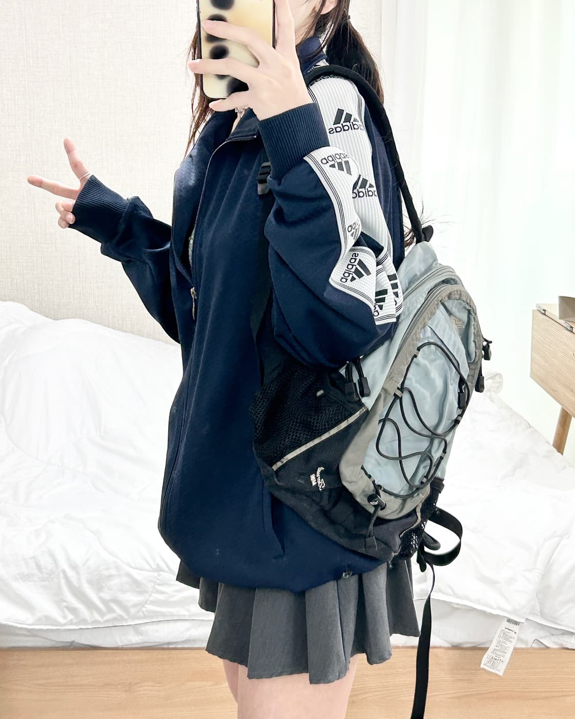 아디다스 JAPAN 사이드라인 네이비 져지 상품이미지3