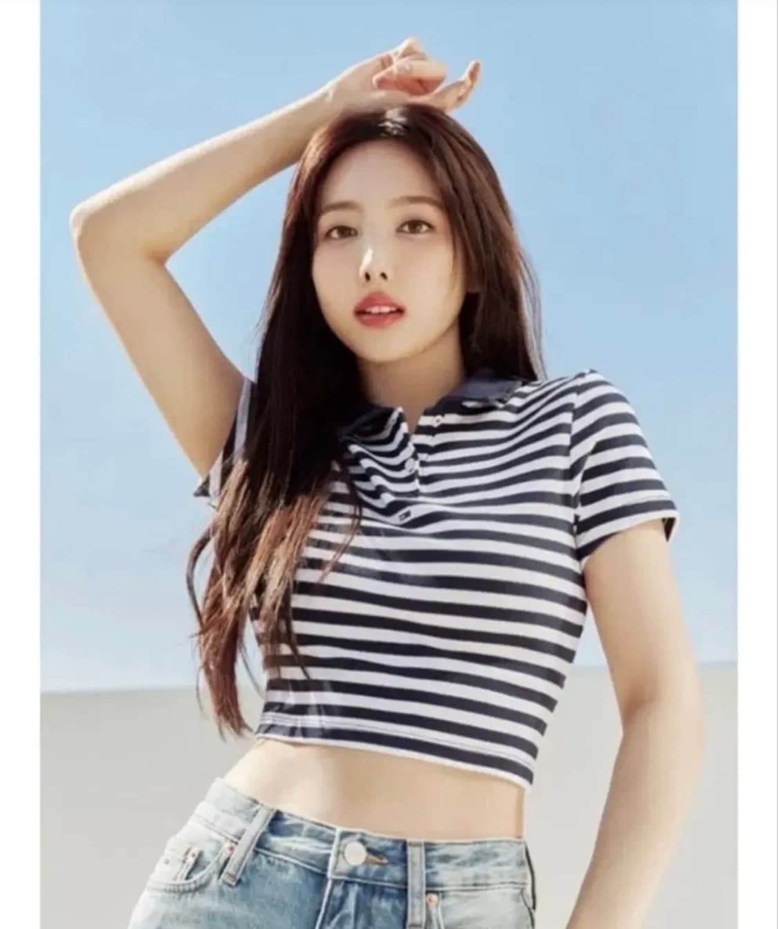 타미진스 스트라이프 크롭 피케티 상품이미지1