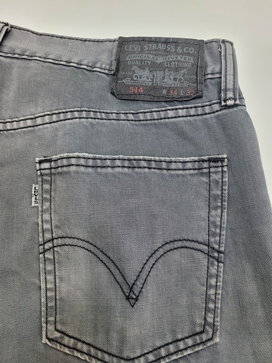 LEVI'S 리바이스 514 빈티지 데님 팬츠 / 남 34 그레이
 상품이미지5