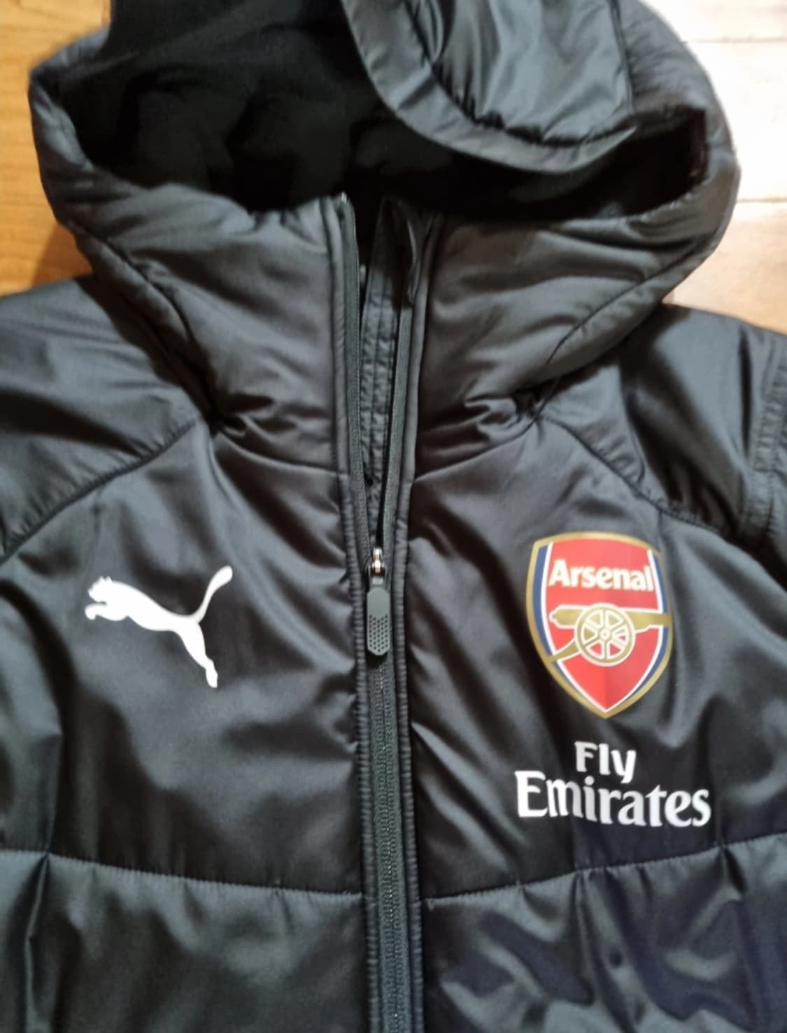 퓨마.EPL 아스날 벤치파카 롱패딩 상품이미지2