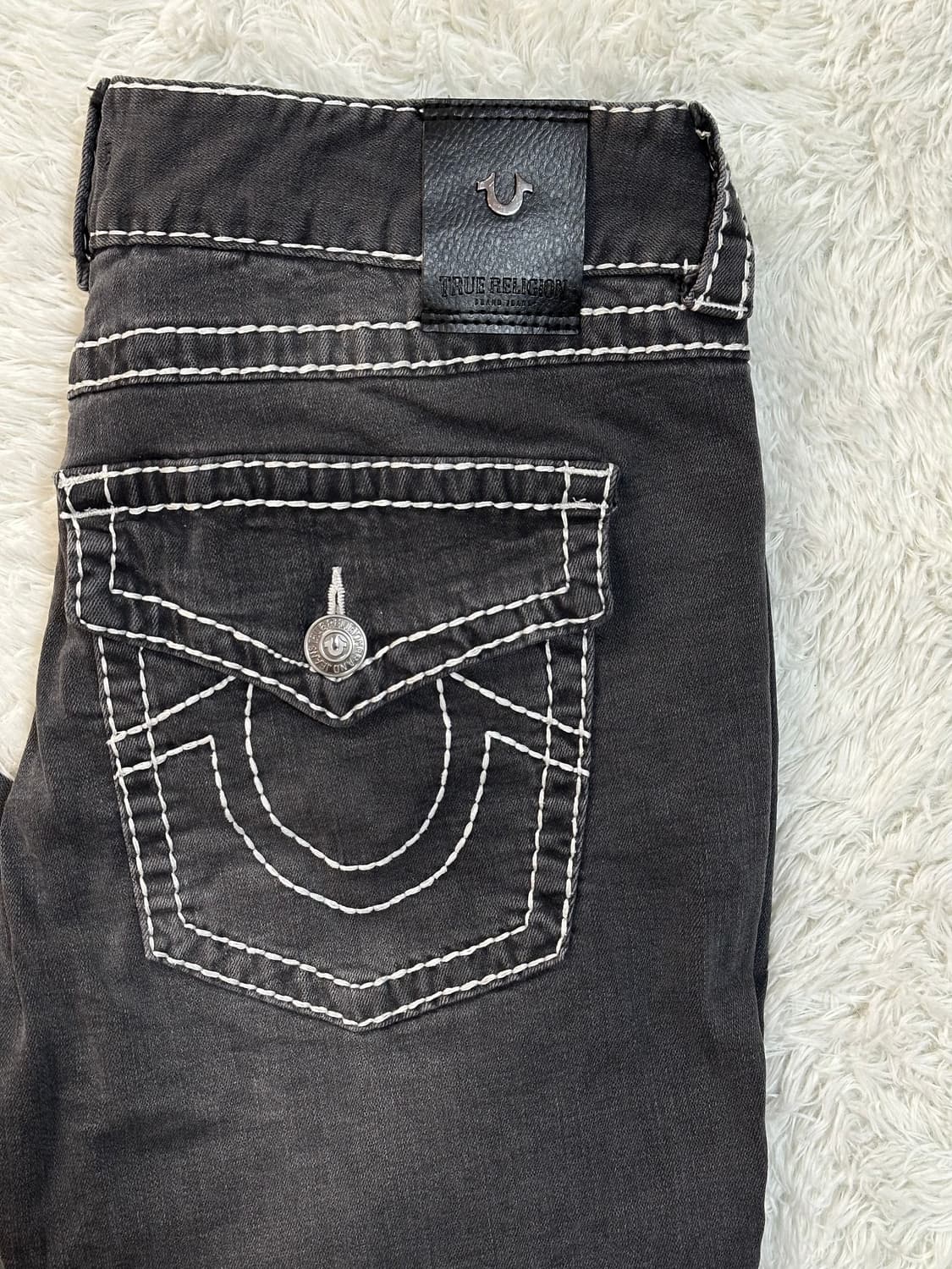 트루릴리젼 블랙 워싱 청바지 32 상품이미지2