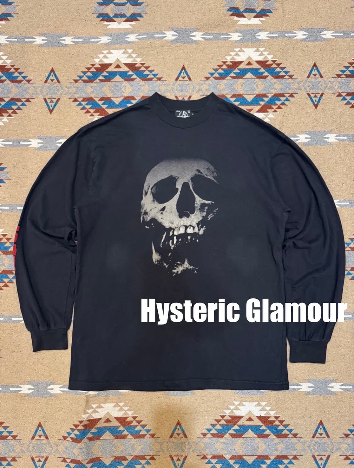 [L] 히스테릭글래머 스컬 베리 롱슬리브 티셔츠 상품이미지1