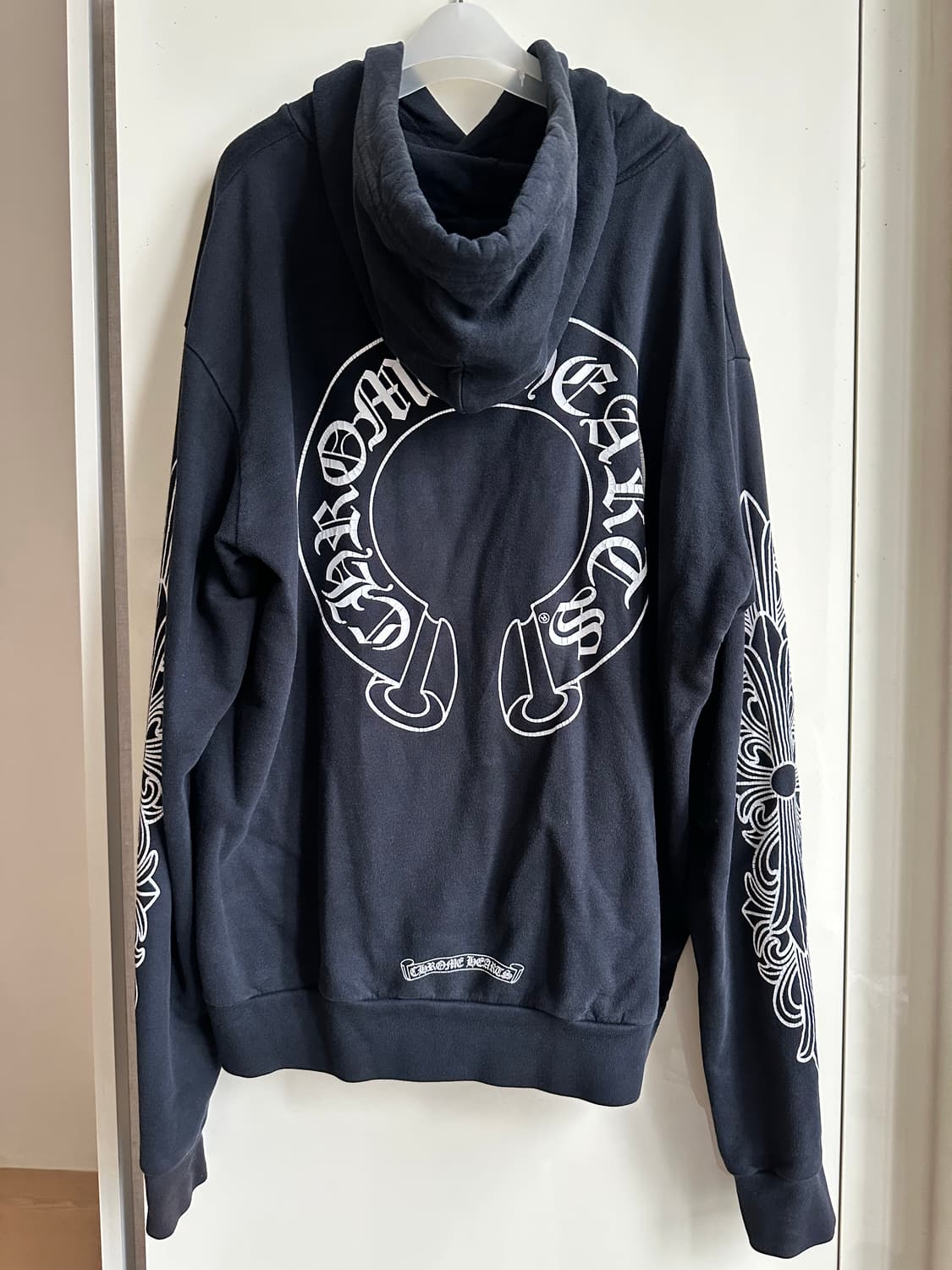 Chrome Hearts 크롬하츠 플로랄 말발굽 후드 블랙 S 상품이미지2