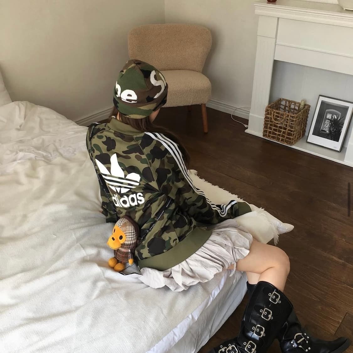 아디다스 X 베이프 트랙탑 녹계 져지 상품이미지1